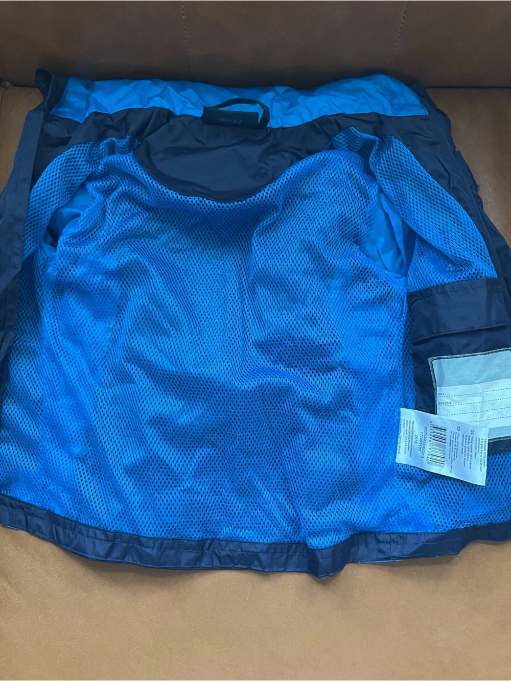 Kids Navy Packable Windbreaker Lightweight Jacket Sz 2T